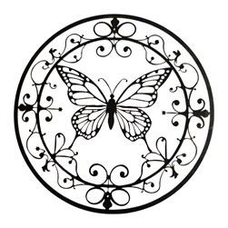 Butterfly Wall Art Bronze 60cm