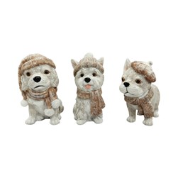 Christmas Dog 10cm 3 Assorted