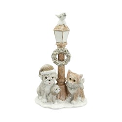 Christmas Dogs, Cat and Lantern 18cm Christmas Dogs, Cat and Lantern 18cm
