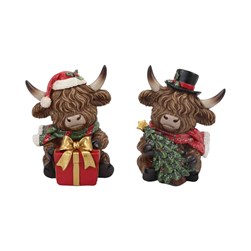 Christmas Highland 9x11cm 2 Assorted Christmas Highland 9x11cm 2 Assorted