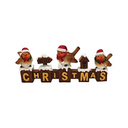 Christmas Jolly Robins 30x11cm Christmas Jolly Robins 30x11cm