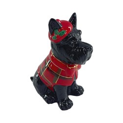 Christmas Terrier Sitting 18cm