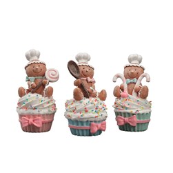 Cupcake Gingerbread Figurines 15cm 3 Assorted Cupcake Gingerbread Figurines 15cm 3 Assorted
