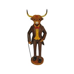 Dapper Highland Cow 20x56cm Dapper Highland Cow 20x56cm