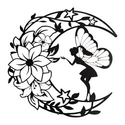Fairy Wall Art Bronze 60cm