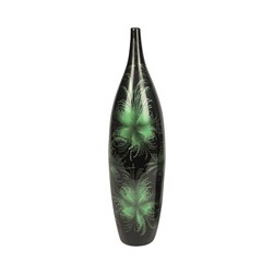 Firework Tall Narrow Neck Vase Green 60cm Firework Tall Narrow Neck Vase Green 60cm