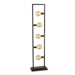 Five Globe Bulb Black Framework Lamp 154cm Five Globe Bulb Black Framework Lamp 154cm