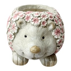 Floral Hedgehog Planter29x21cm