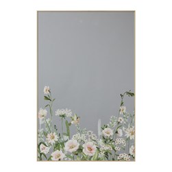 Floral Print Mirror 60x90cm