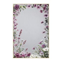Floral Print Mirror 60x90cm