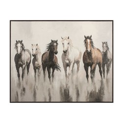 Galloping Horses Canvas 100x80cm Galloping Horses Canvas 100x80cm
