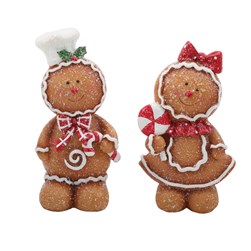 Gingerbread Boy & Girl 15cm 2 Assorted Gingerbread Boy & Girl 15cm 2 Assorted