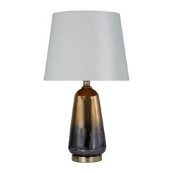 Glass Table Lamp Copper 63cm