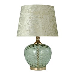 Glass Table Lamp Green 53cm