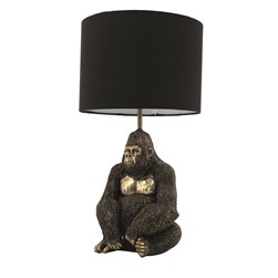 Gorilla Base Black Shaded Lamp 45cm Gorilla Base Black Shaded Lamp 45cm