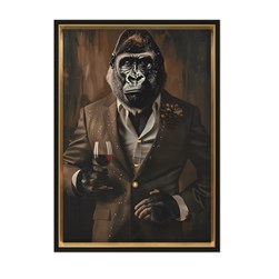 Gorilla Crystal Print 52x72cm Gorilla Crystal Print 52x72cm