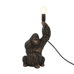 Gorilla Holding a Bulb Table Lamp 30cm Gorilla Holding a Bulb Table Lamp 30cm