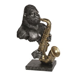 Gorilla Playing Sax 26x40cm Gorilla Playing Sax 26x40cm