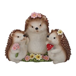 Hedgehog Family 13x10cm