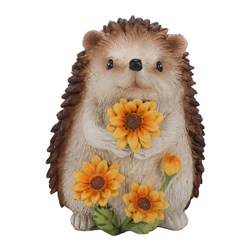 Hedgehog With Flower 8cm