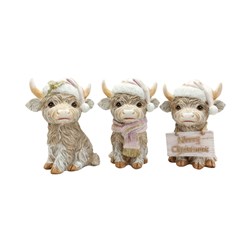 Highland Cow 10cm 3 Assorted Highland Cow 10cm 3 Assorted
