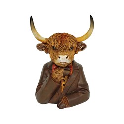 Highland Cow Bust 17x22cm