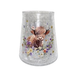 Highland Cow Candle Holder 22cm Highland Cow Candle Holder 22cm