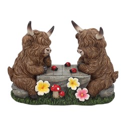 Highland Cow Chess 20x14cm