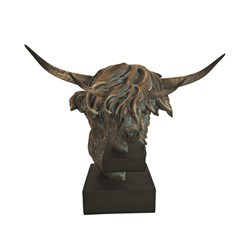 Highland Cow Head 30x14cm