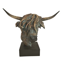 Highland Cow Head 39x33cm