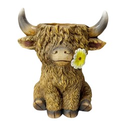 Highland Cow Planter 39cm Highland Cow Planter 39cm