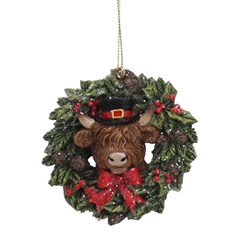 Highland Cow Tree Decoration 8cm Highland Cow Tree Decoration 8cm