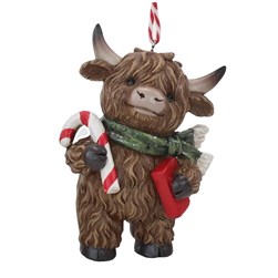 Highland Cow Tree Decoration 9cm