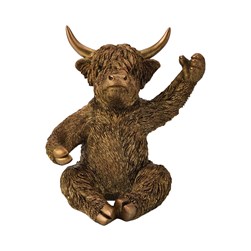 Highland Cow Wine Holder 23x27cm Highland Cow Wine Holder 23x27cm