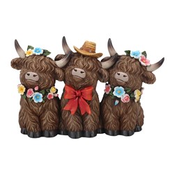 Highland Family Trio 25x15cm