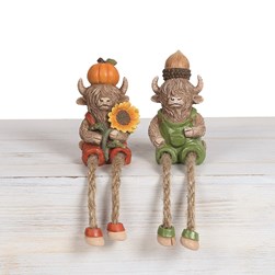 Highland Shelf Sitter 18cm 2 Assorted Highland Shelf Sitter 18cm 2 Assorted