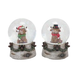 Highland Cow Snowglobe 10cm 2 Assorted Highland Cow Snowglobe 10cm 2 Assorted