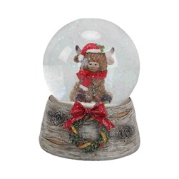 Highland Cow Snowglobe 13cm
