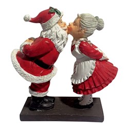 Kissing Mr & Mrs Claus 19cm Kissing Mr & Mrs Claus 19cm
