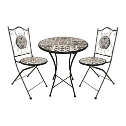 Lazzaro Bistro Set – Floral Design 60x75cm Lazzaro Bistro Set – Floral Design 60x75cm