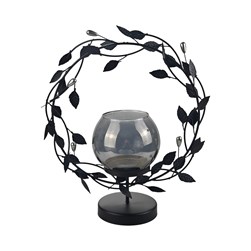 Leaf Round Tealight Holder 28 x 33cm Leaf Round Tealight Holder 28 x 33cm