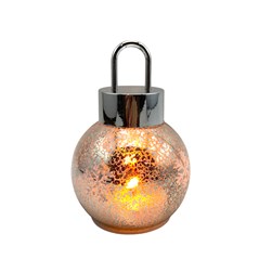 LED Antique Glass Bauble 10x15cm