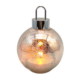 LED Antique Glass Bauble 15x20cm