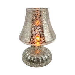 LED Antique Glass Lamp 14x20cm