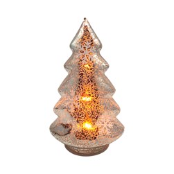 LED Antique Glass Tree 11x19cm