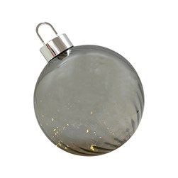 LED Bauble Decoration Grey 30cm