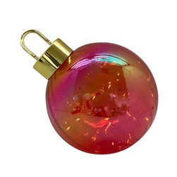 LED Bauble Decoration Red 25cm