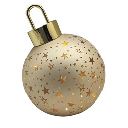 LED Bauble Decoration Gold 15cm LED Bauble Decoration Gold 15cm