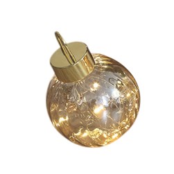 LED Bauble Decoration Gold 20cm