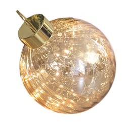 LED Bauble Decoration Gold 25cm